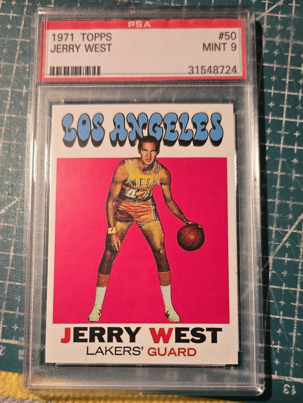 1971 Topps Jerry West #50 PSA 9 Basketball Card